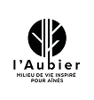 Black and white logo showing a stylized tree in a circle above the text:
